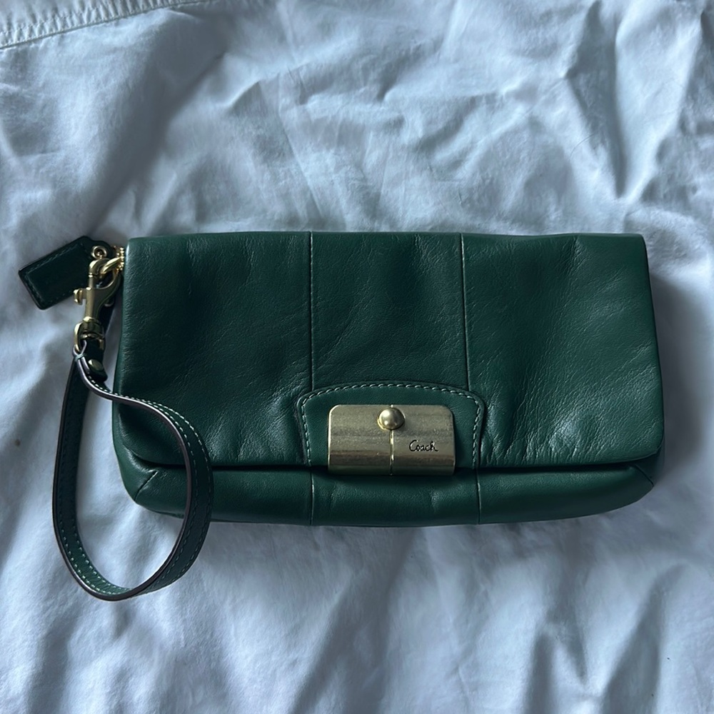 Coach Leather Wristlet